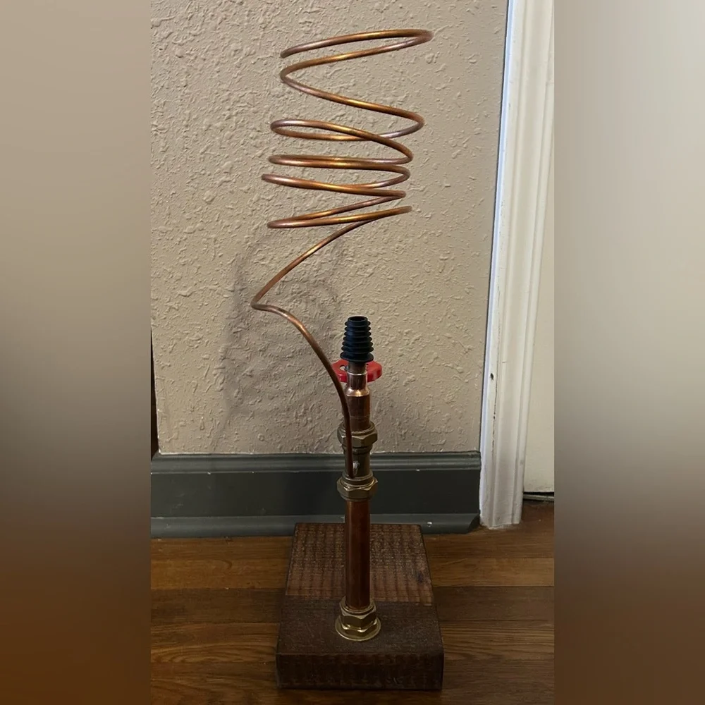 Industrial Copper Whiskey or Beverage Dispenser